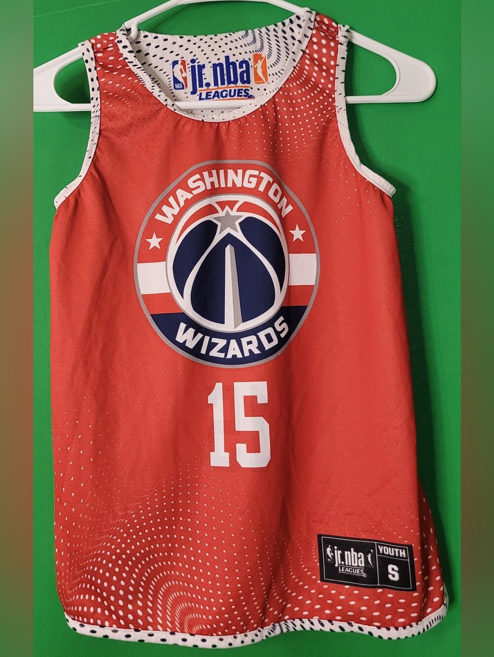 15 Jersey Jr. NBA Washington Wizards Reversible Youth Tank Top Youth S Leagues